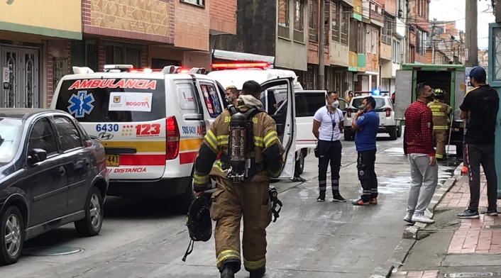Explosión de caneca con químicos en Bogotá