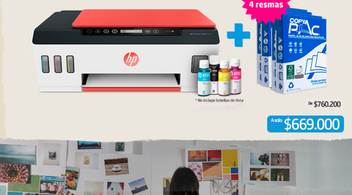 Imagen comercial HP Smart TanK Imagen comercial HP Smart TanK
