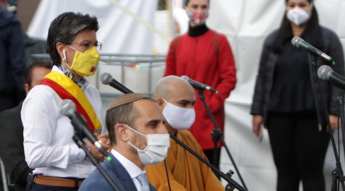 Claudia López / Celebración de cumpleaños de Bogotá en pandemia