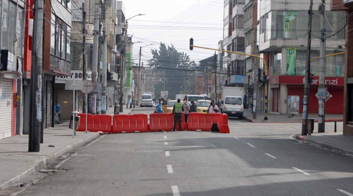 Localidades en cuarentena / protesta de comerciantes por nueva cuarentena sectorizada
