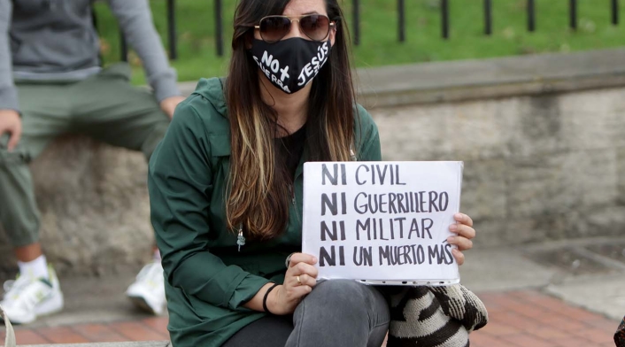 Protesta de jóvenes por la vida