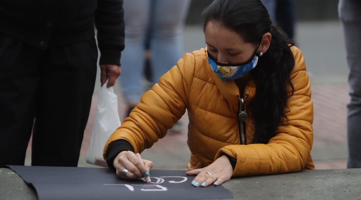 Protestas de comerciantes paralizan a Bogotá