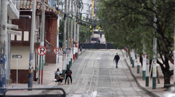 Protestas de comerciantes paralizan a Bogotá