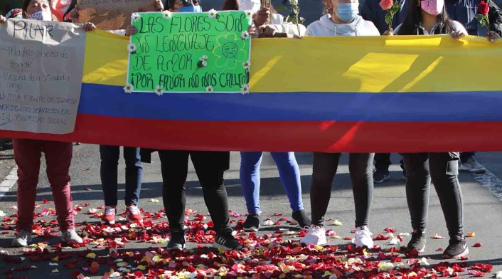 Protestas de comerciantes paralizan a Bogotá