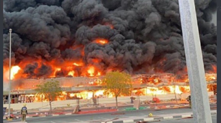 Incendio en Ajmán
