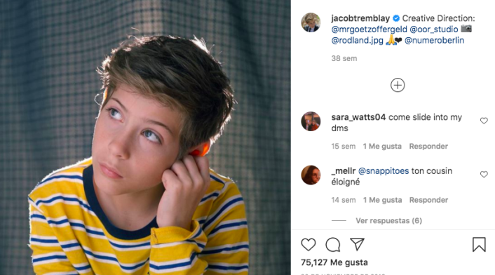 Jacob Tremblay, protagonista de Wonder