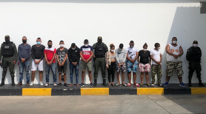 Presuntos integrantes de 'Los Costeños'
