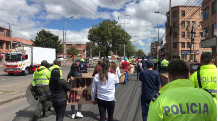 Bloqueos Bogotá