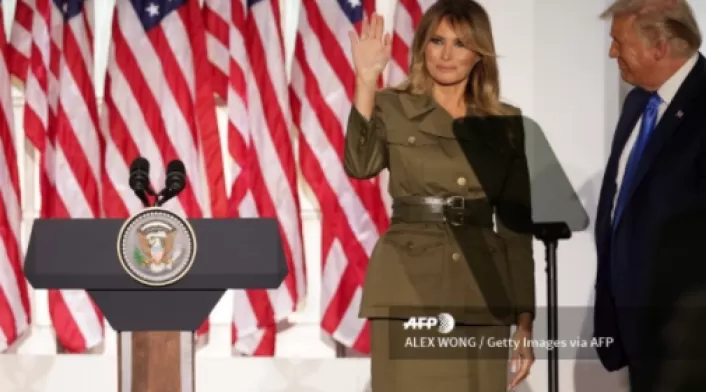 Melania Trump en su discurso en la Convención Republicana
