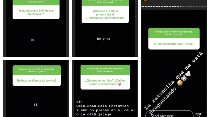 Preguntas a Christian Nodal sobre Belinda