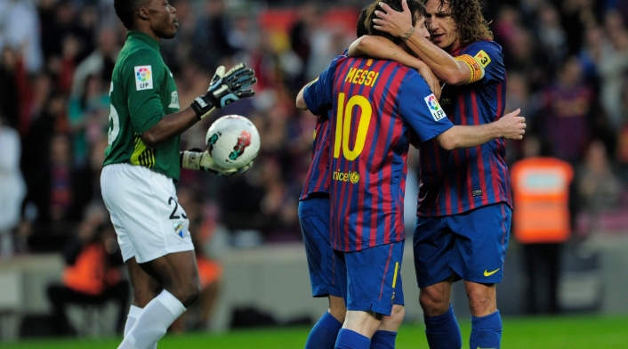 Puyol y Messi juntos en el Barcelona (2012) Puyol y Messi juntos en el Barcelona (2012)