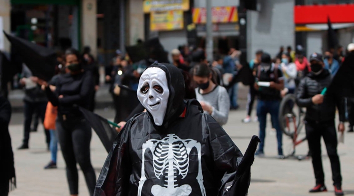 Comerciantes de San Victorino adelantan protesta