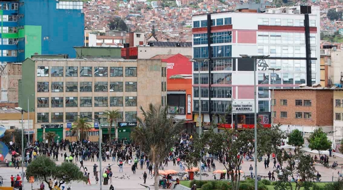 Comerciantes de San Victorino adelantan protesta