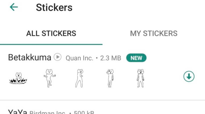 Stickers nuevos de WhatsApp