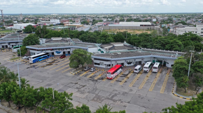 Panorámica Central de transporte terrestre del Atlántico