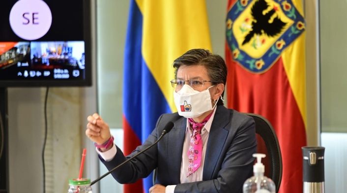 Alcaldesa de Bogotá, Claudia López.