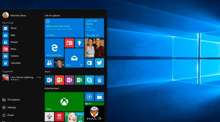 Escritorio de Windows 10