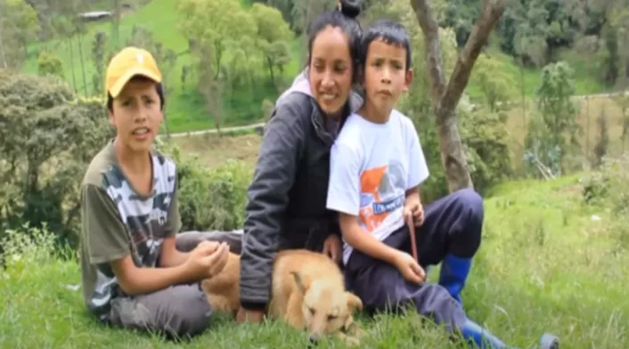 Youtubers campesinos, Nubia e hijos