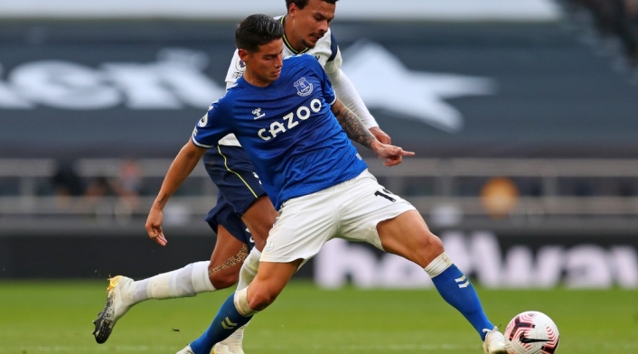 James Rodríguez, Tottenham vs Everton