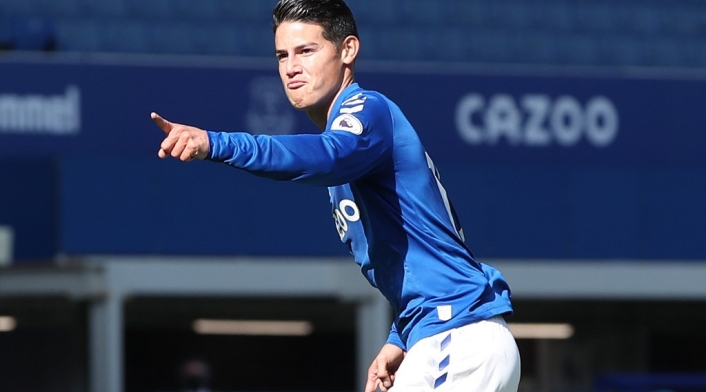 James Rodríguez, Everton vs West Bromwich