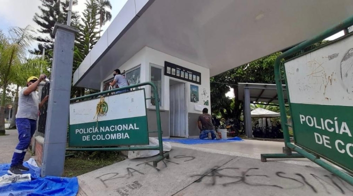 La manifestación dejó varios heridos y capturados