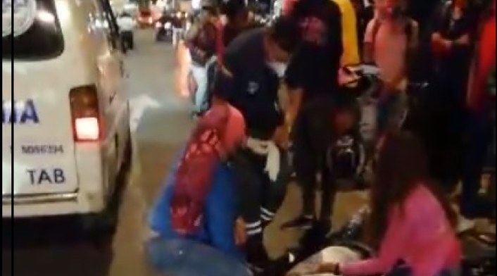 Accidente ciclista en Suba