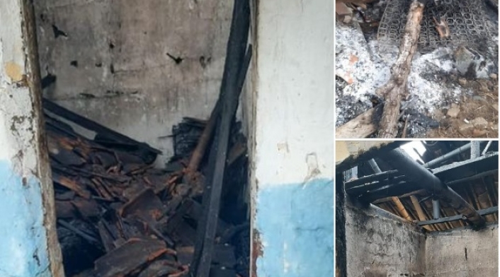Parte de la estructura donde fue hallado el cuerpo, quedó destruida.