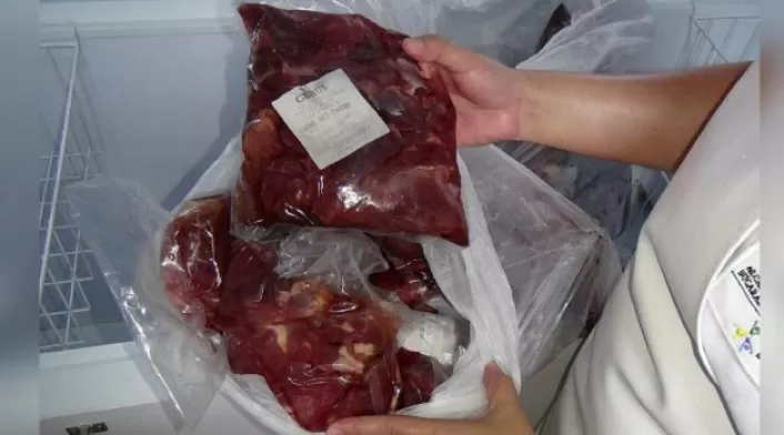 Se distribuía la carne por los colegios de Bucaramanga