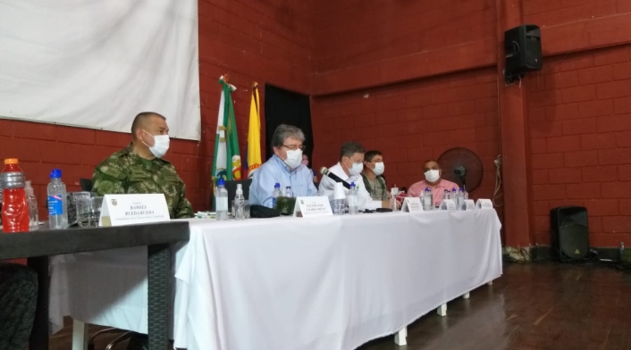 Consejo de seguridad en Zaragoza, Antioquia