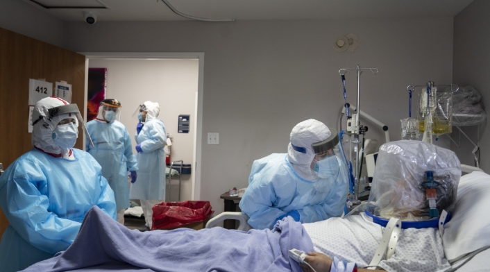 Pacientes contagiados de coronavirus en Estados Unidos
