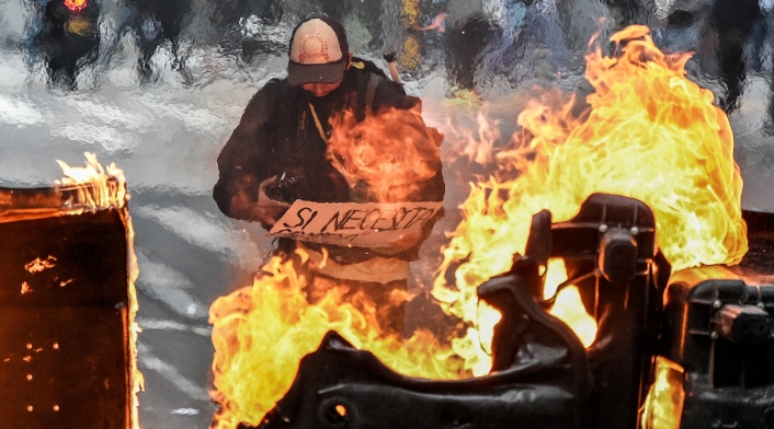 Protestas en Bogotá