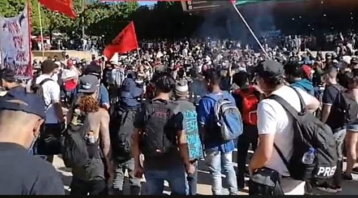 Protestas de jóvenes en Medellín