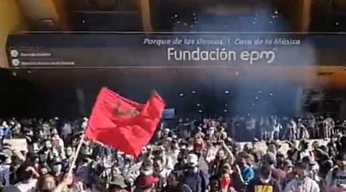 Plantón en Medellín