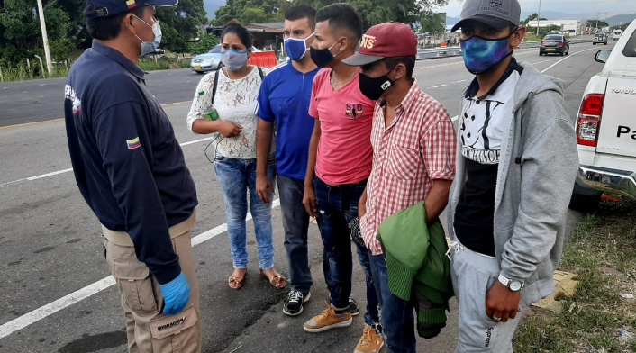 Migrantes venezolanos de vuelta a Colombia