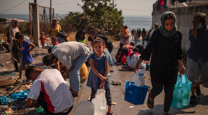 Refugiados en Grecia