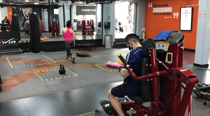 Reabrieron gimnasios de Bogotá