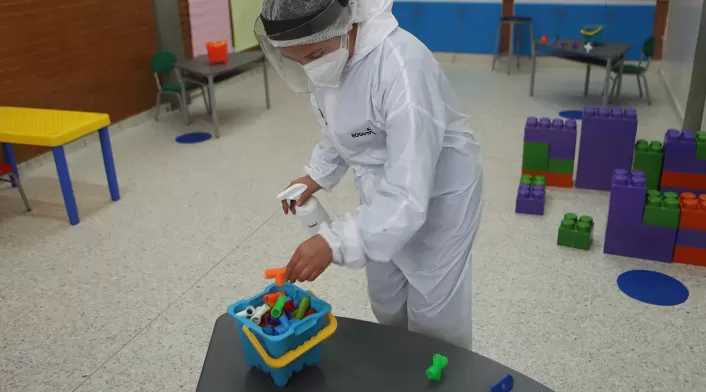 Jardines infantiles vuelven en pandemia / Niños en medio de covid-19