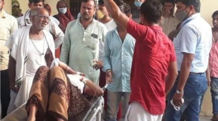 Mujer atacada en la India