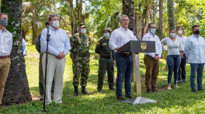 Presidente Iv{an Duque en Tibú