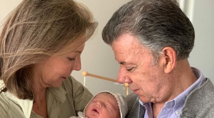 Juan Manuel Santos, María Clemencia Rodríguez y Mariano