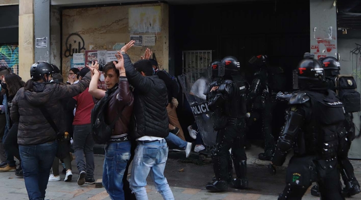 Protestas en Bogotá, 21 de septiembre de 2020
