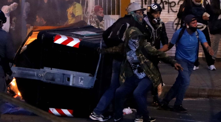 Protestas en Villa Luz, 10 de septiembre de 2020