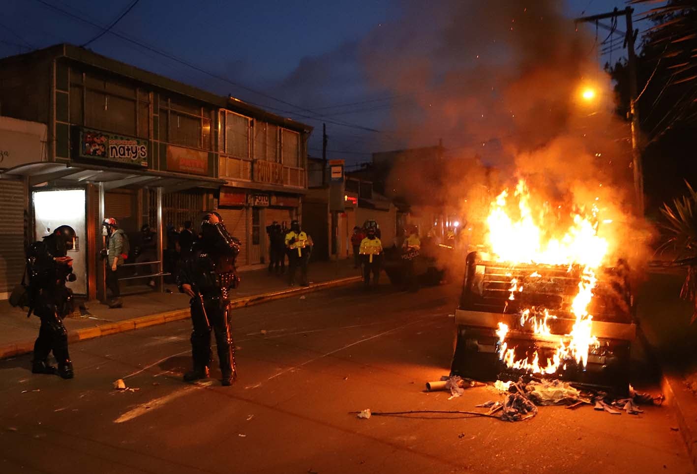 Protestas en Villa Luz, 10 de septiembre de 2020