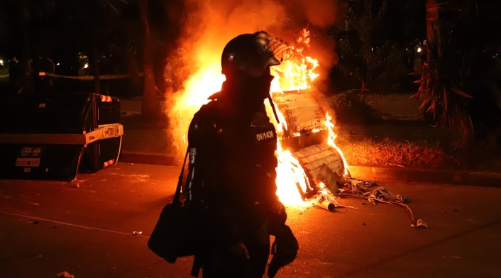 Protestas en Villa Luz, 10 de septiembre de 2020