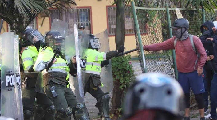 Protestas en Villa Luz por la muerte de Javier Ordóñez