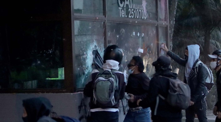 Protestas en Villa Luz, 10 de septiembre de 2020