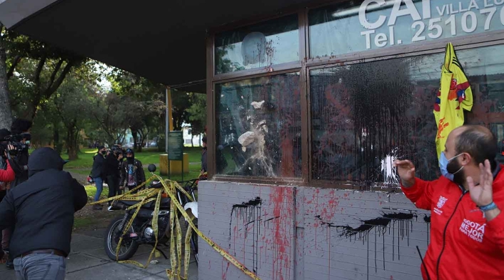Protestas en Villa Luz por la muerte de Javier Ordóñez