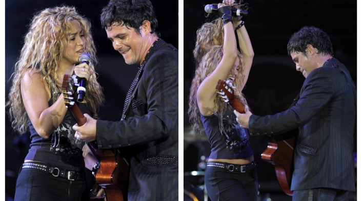 Shakira y Alejandro Sanz