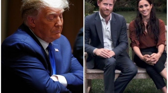 Donald Trump y los duques de Sussex