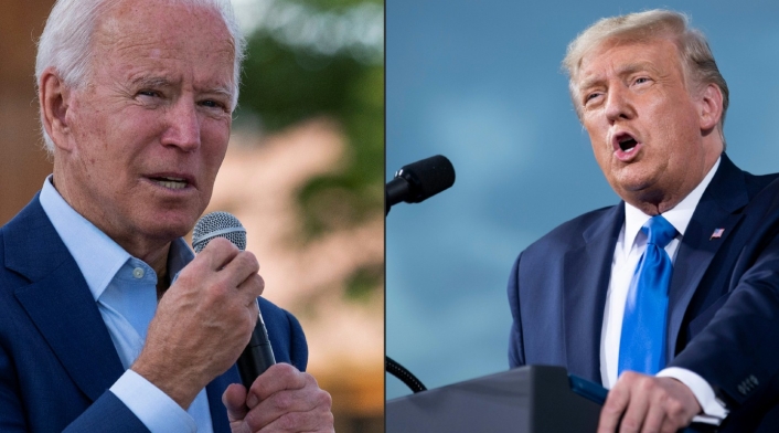 Joe Biden y Donald Trump, enfrentados en elecciones en EE.UU.